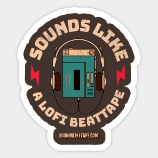 Sounds Like Tape (Vintage Cassette Player) Sticker